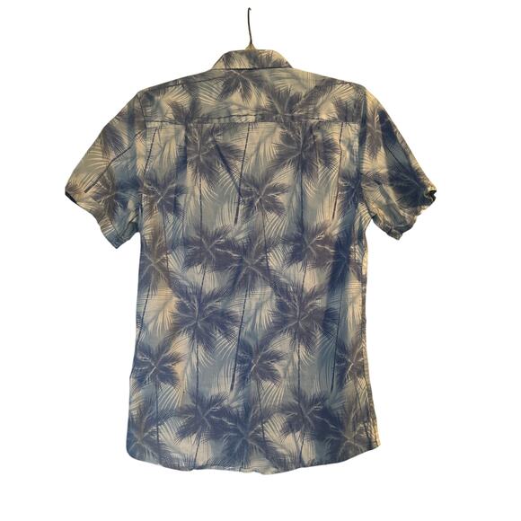 GUC Haggar Clothing Men's Summer Shirt Tropical Print Stretchy Size Small - Picture 2 of 5